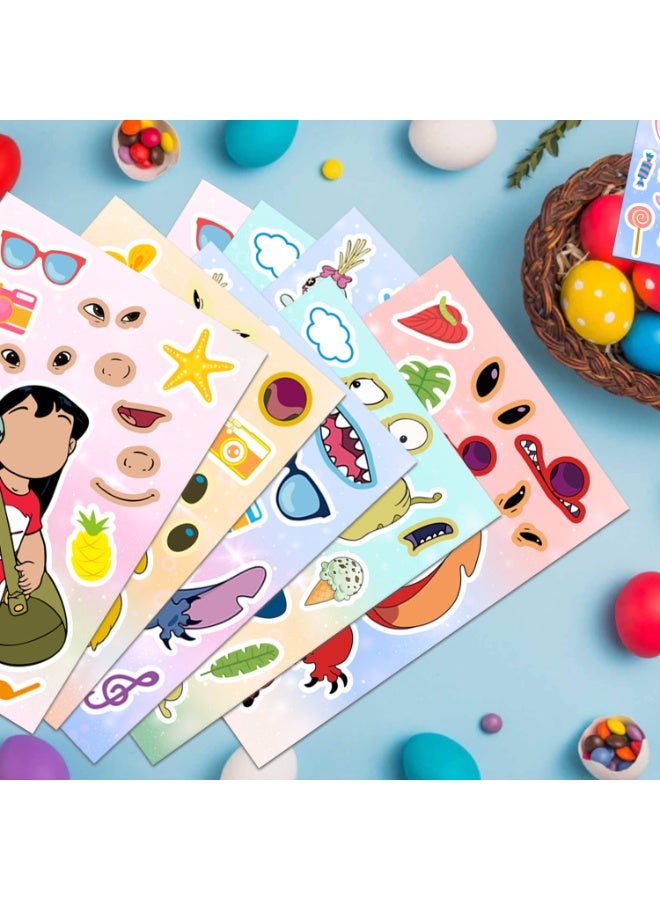 FRUITFUL PARTY Stitch Make Your Own Sticker Kits, 24 Sheet Stitch Stickers, DIY Lilo & Stitch Stickers for Ohana Party Favors, Crafts and Kids Activities - Image 5